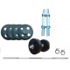 15 Kg Friends Home Gym Package With 4 Ft Weight Bar & 2 Dumbells Rods